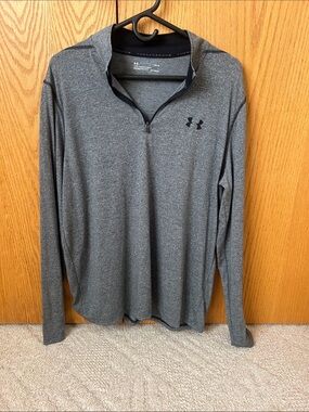 Under Armour Men’s Gray Quarter-Zip Hoodie Pullover